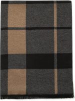 Lindoro Men's Cozy Tartan Check Merino Wool Scarf, Long Warm Lightweight Winter Classic Scarves w/Gift Box - Image 2
